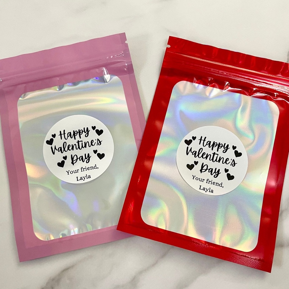 Set of Personalized Valentine Goodie Bags | Classroom Favors